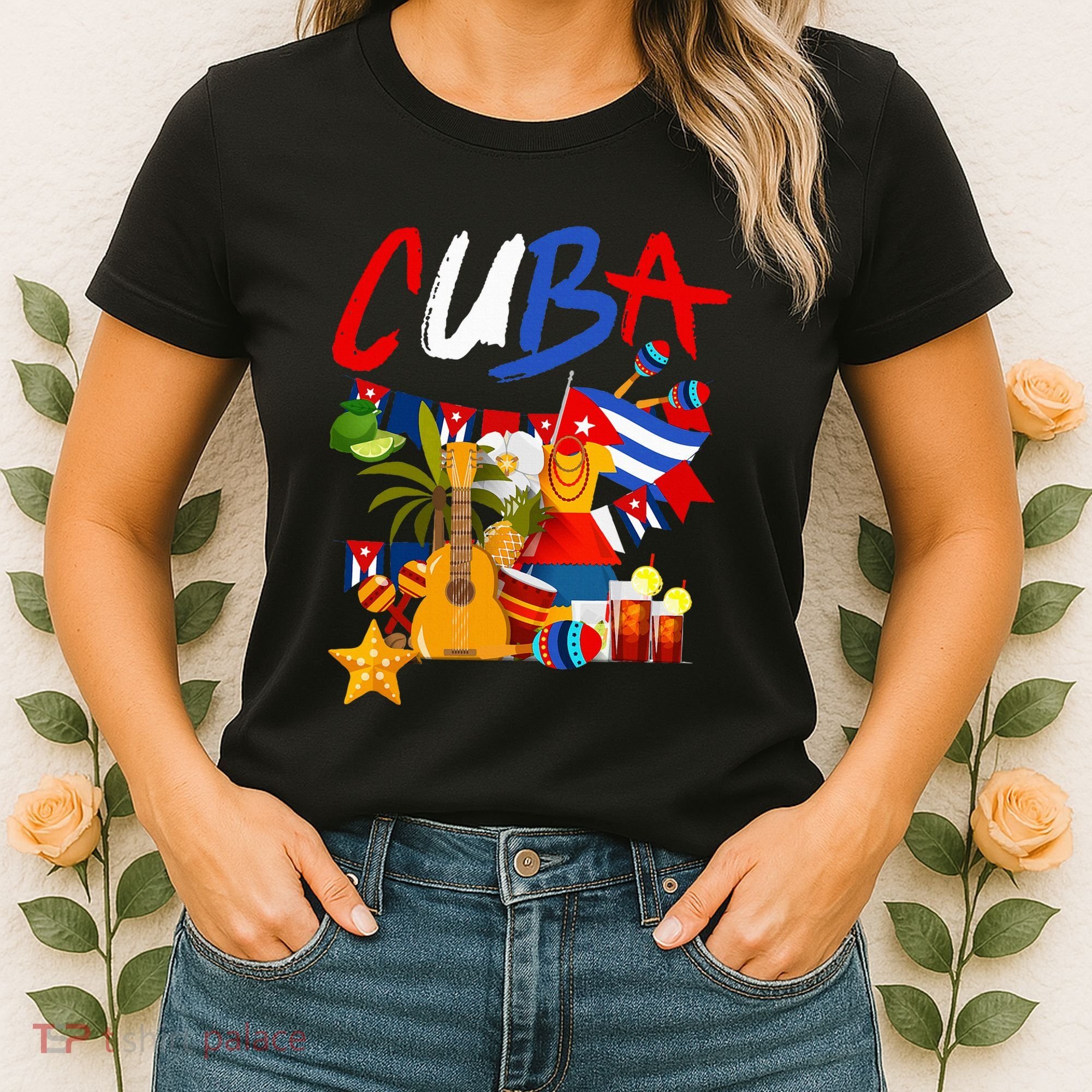 Cuban Flag Outfit Ideas Hispanic Cuba Flag Women's T-Shirt