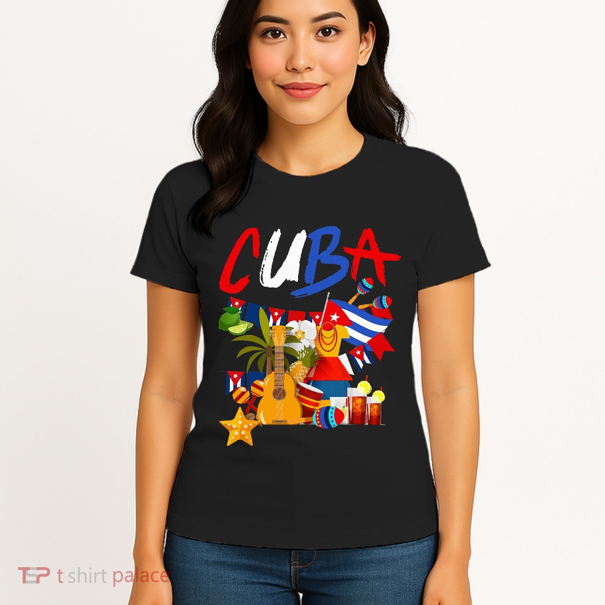 Cuban Flag Outfit Ideas Hispanic Cuba Flag Women's T-Shirt