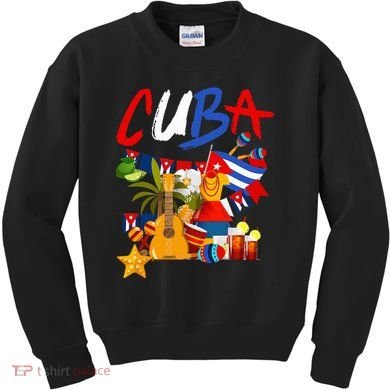 Cuban Flag Outfit Ideas Hispanic Cuba Flag Kids Sweatshirt