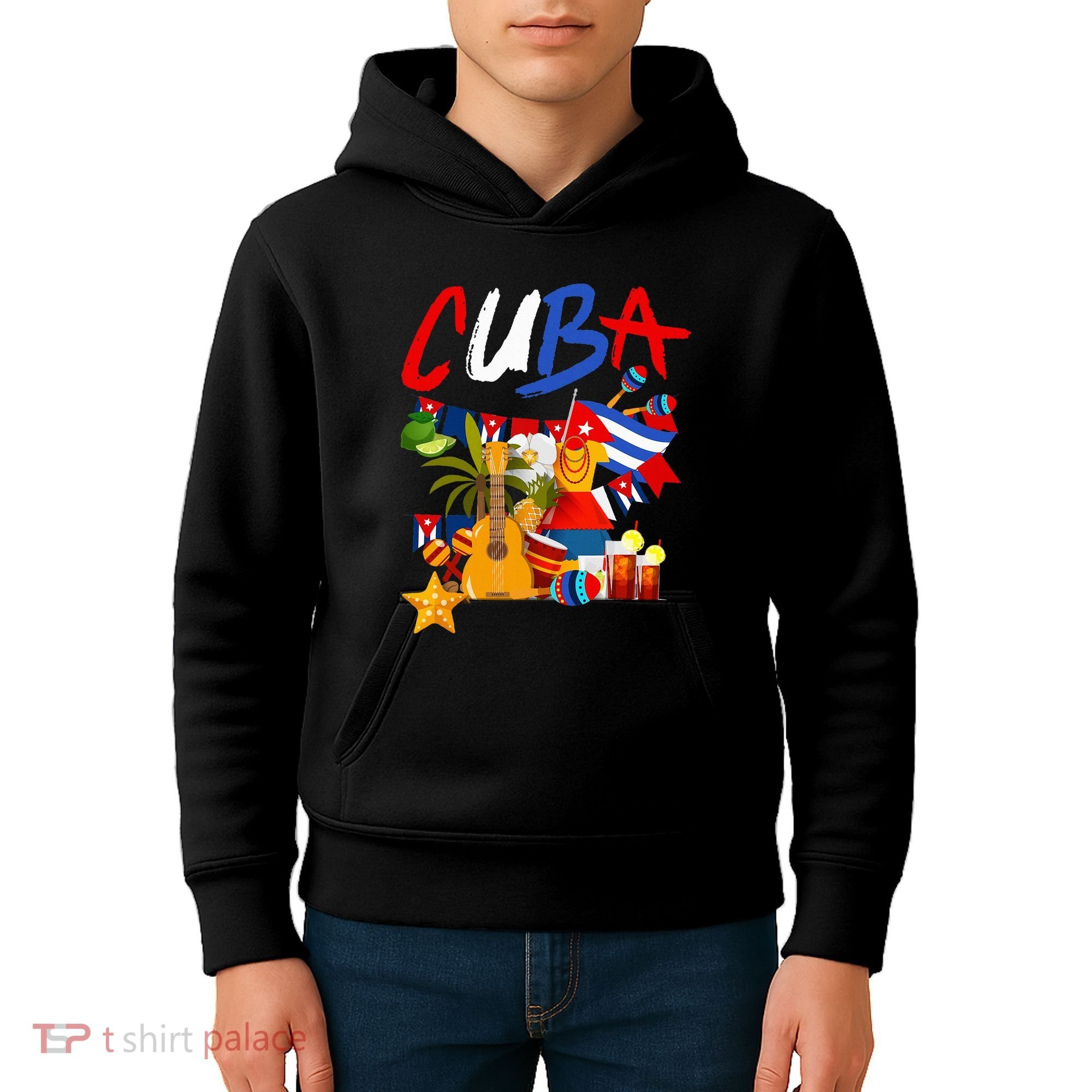 Cuban Flag Outfit Ideas Hispanic Cuba Flag Kids Hoodie
