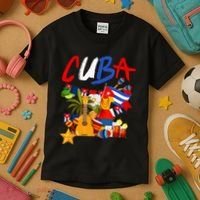 Cuban Flag Outfit Ideas Hispanic Cuba Flag Kids T-Shirt thumb 3