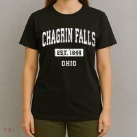 Chagrin Falls Ohio Oh Vintage Sports Established T-Shirt thumb 4