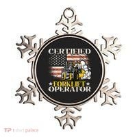 Certified Forklift Operator Forklift Driver US Flag Ornament thumb 0