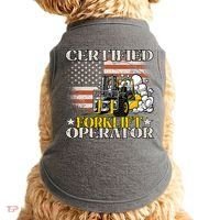 Certified Forklift Operator Forklift Driver US Flag Doggie Tank thumb 0