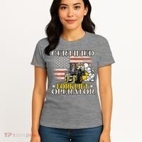 Certified Forklift Operator Forklift Driver US Flag Women's T-Shirt thumb 4