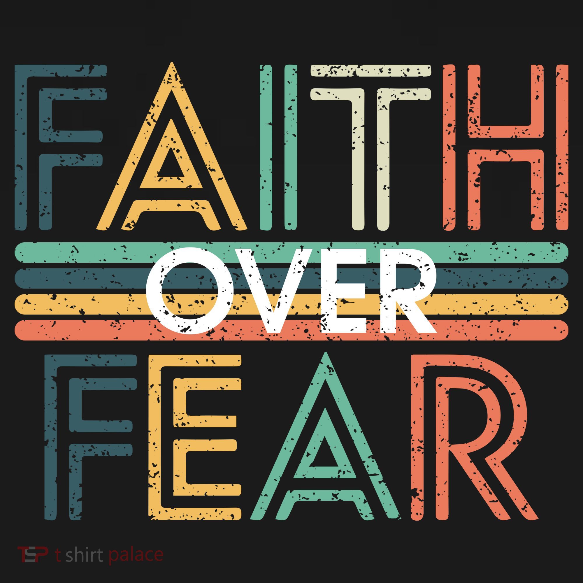 Christian Faith Over Fear Motivational Baby Bodysuit