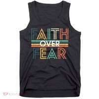 Christian Faith Over Fear Motivational Tank Top thumb 0