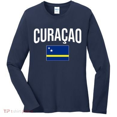 Curaçao Flag Of Curacao Women's Long Sleeve Shirt