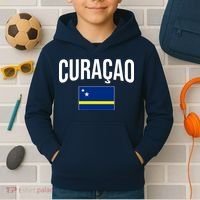 Curaçao Flag Of Curacao Kids Hoodie thumb 2