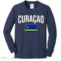 Curaçao Flag Of Curacao Kids Long Sleeve Shirt thumb 0