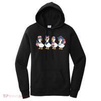 Cute Fourth Of July Patriotic Goose Group Women's Hoodie thumb 0