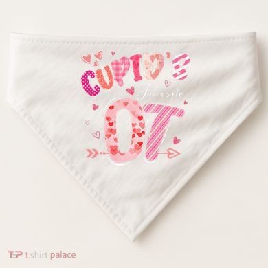 Cupid's Favorite OT Occupational Therapist Therapy Valentine USA-Made Doggie Bandana
