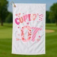 Cupid's Favorite OT Occupational Therapist Therapy Valentine Golf Towel thumb 1