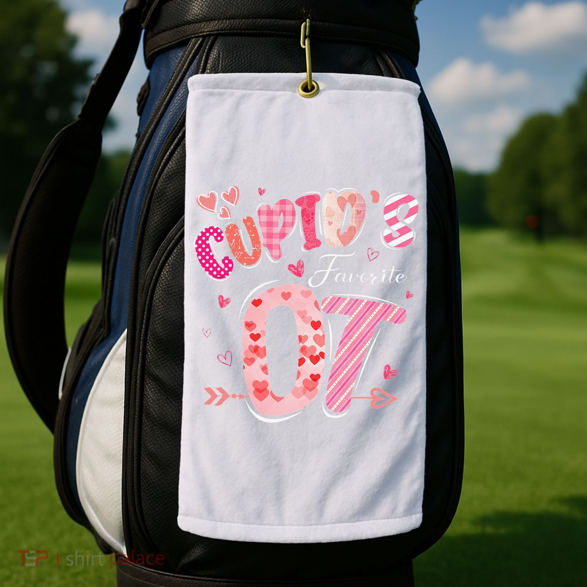 Cupid's Favorite OT Occupational Therapist Therapy Valentine Golf Towel