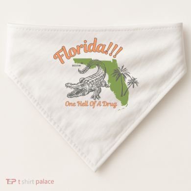 Crocodile Florida One Hell Of A Drug Ttpd USA-Made Doggie Bandana