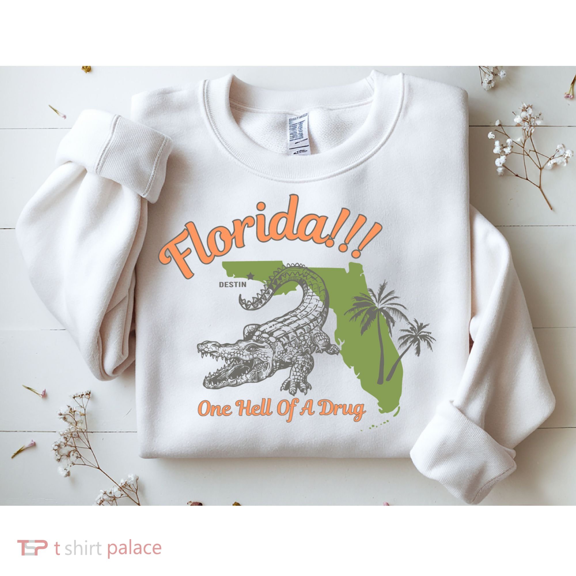 Crocodile Florida One Hell Of A Drug Ttpd Sweatshirt