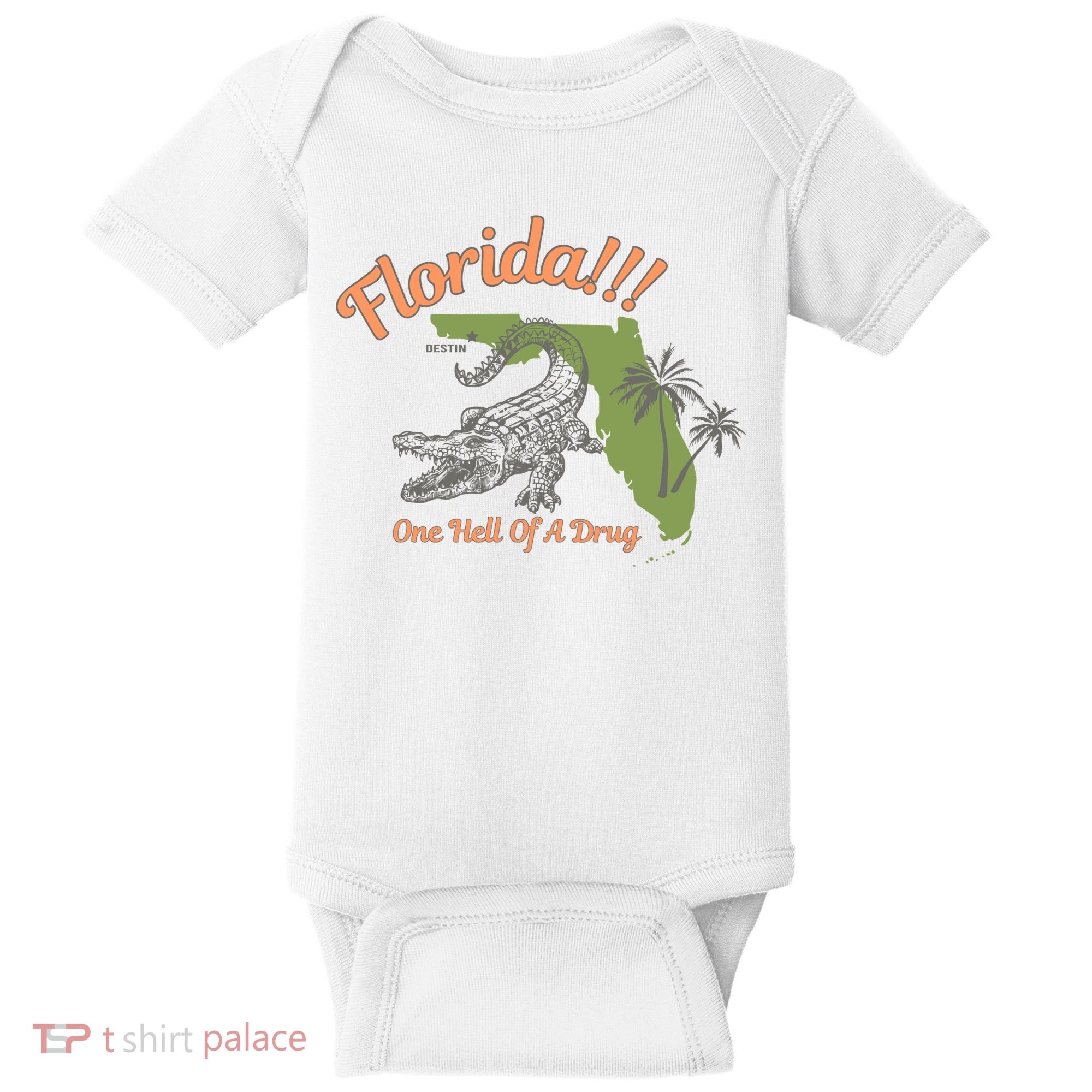 Crocodile Florida One Hell Of A Drug Ttpd Baby Bodysuit