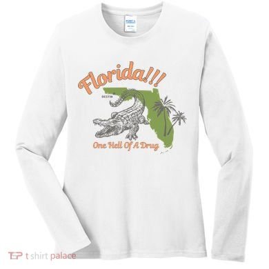 Crocodile Florida One Hell Of A Drug Ttpd Women's Long Sleeve Shirt