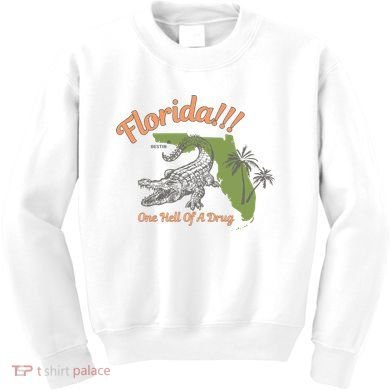 Crocodile Florida One Hell Of A Drug Ttpd Kids Sweatshirt