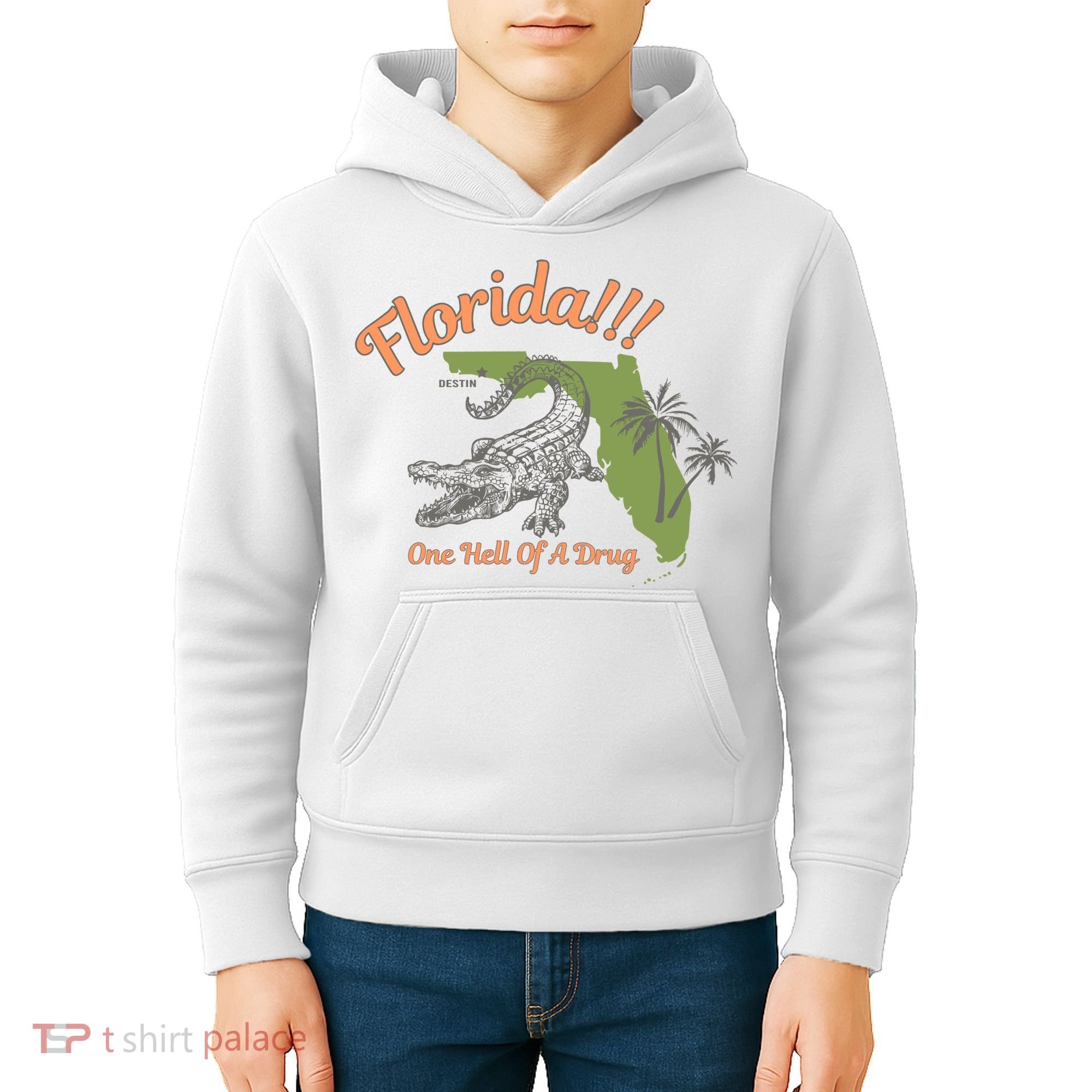 Crocodile Florida One Hell Of A Drug Ttpd Kids Hoodie