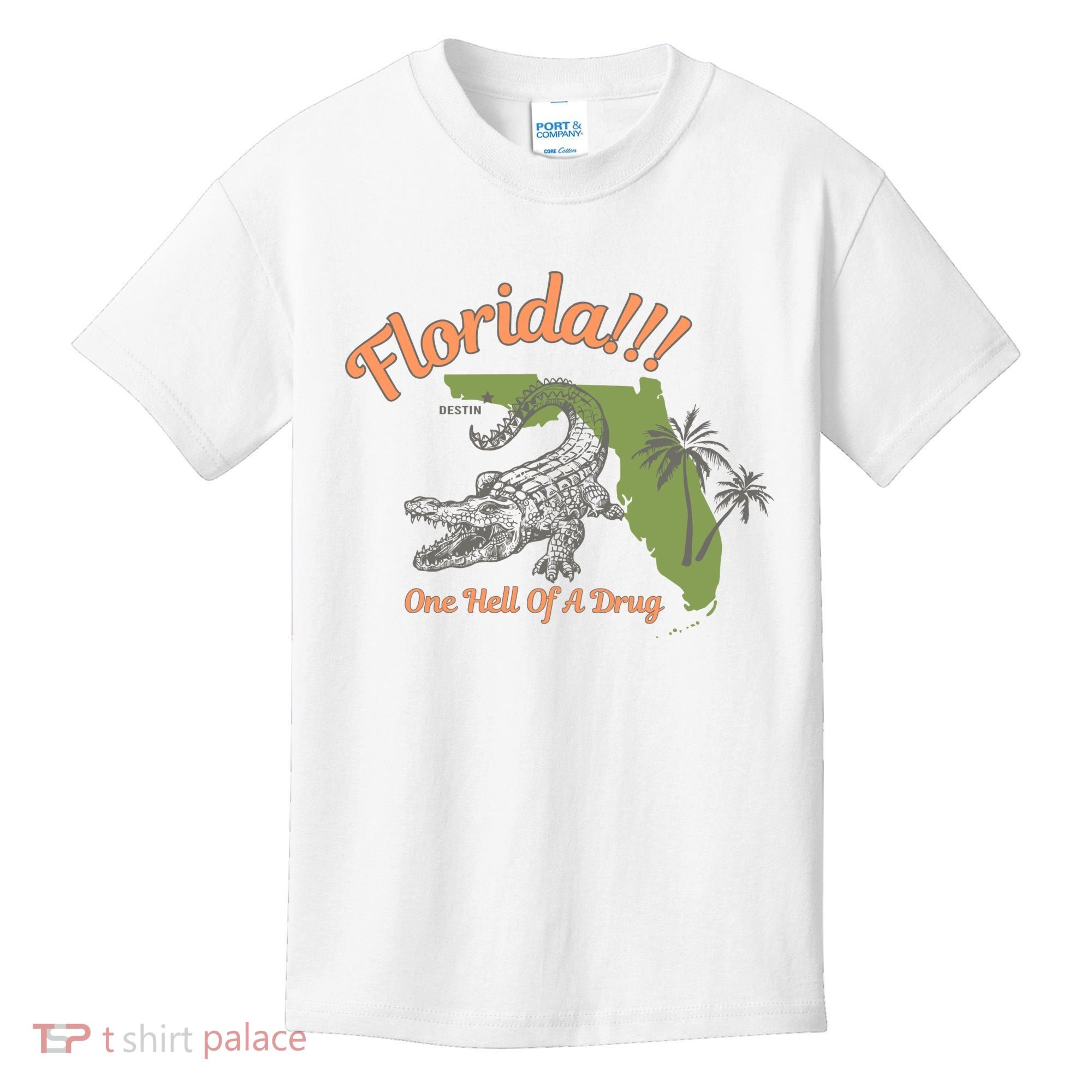 Crocodile Florida One Hell Of A Drug Ttpd Kids T-Shirt