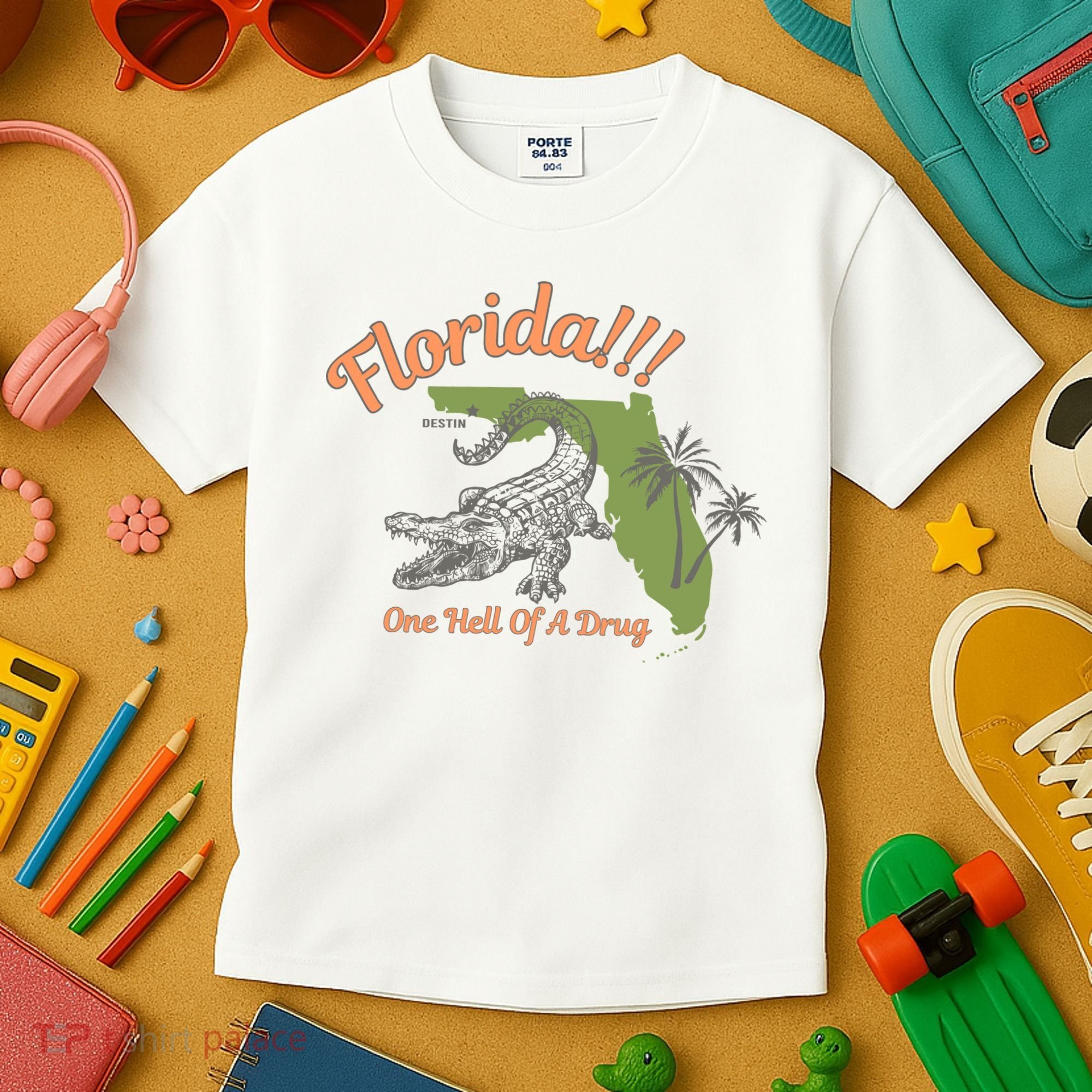 Crocodile Florida One Hell Of A Drug Ttpd Kids T-Shirt