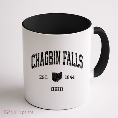 Chagrin Falls Ohio Oh Vintage Athletic Coffee Mug back