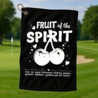 Cherry Fruit Of The Spirit Golf Towel thumb 1