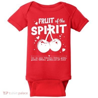 Cherry Fruit Of The Spirit Baby Bodysuit