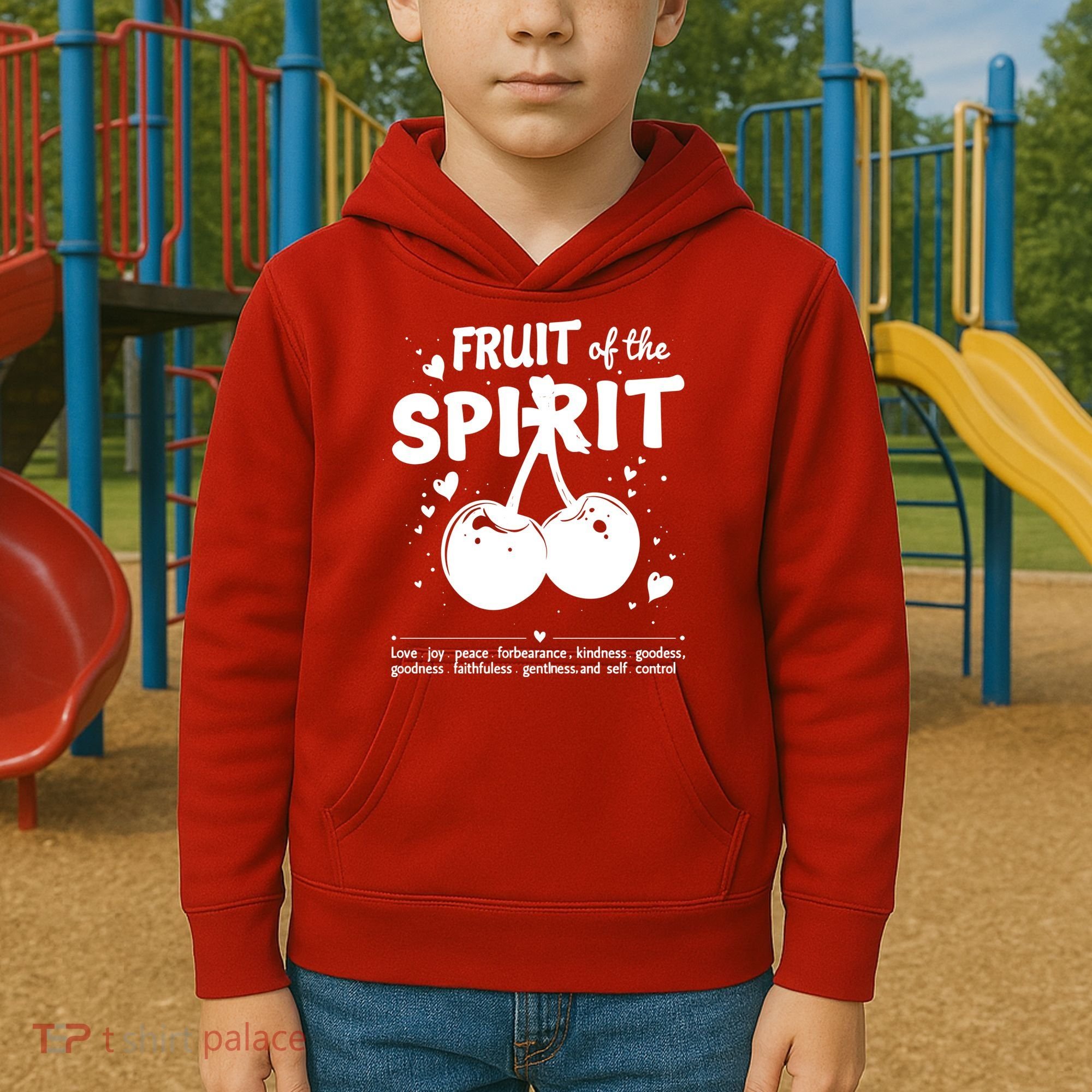 Cherry Fruit Of The Spirit Kids Hoodie