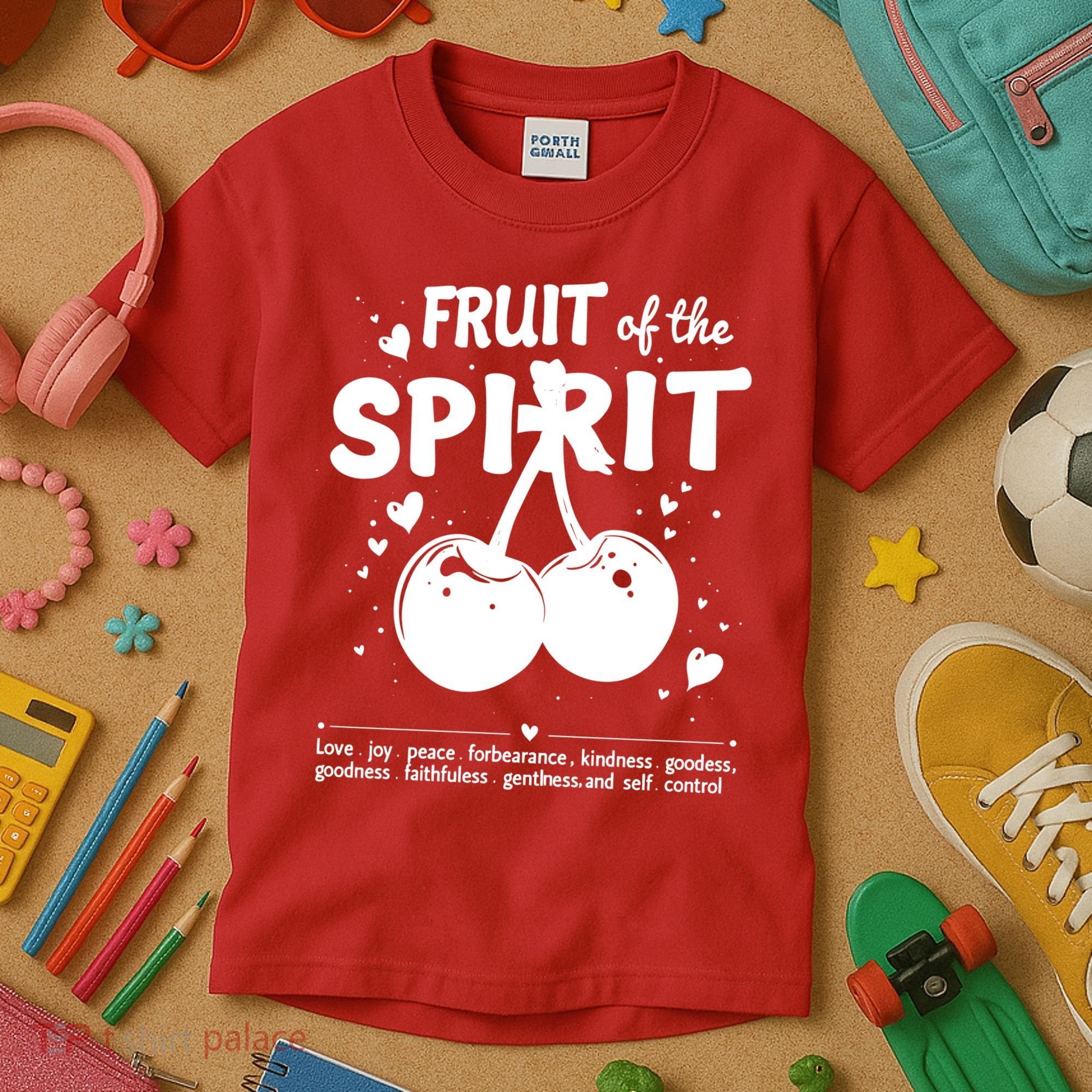 Cherry Fruit Of The Spirit Kids T-Shirt