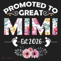 Cute Floral Promoted To Great Mimi Est 2026  Tumbler thumb 3