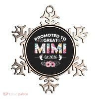 Cute Floral Promoted To Great Mimi Est 2026  Ornament thumb 0