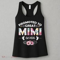 Cute Floral Promoted To Great Mimi Est 2026  Women's Tank Top thumb 3