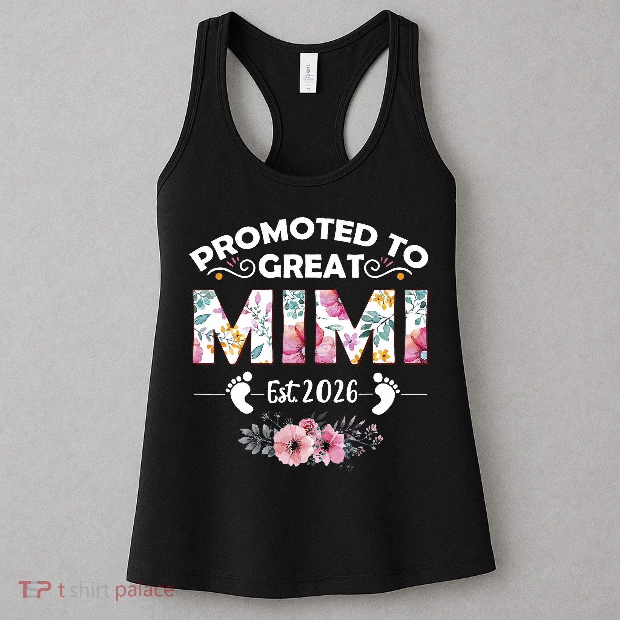 Cute Floral Promoted To Great Mimi Est 2026  Women's Tank Top