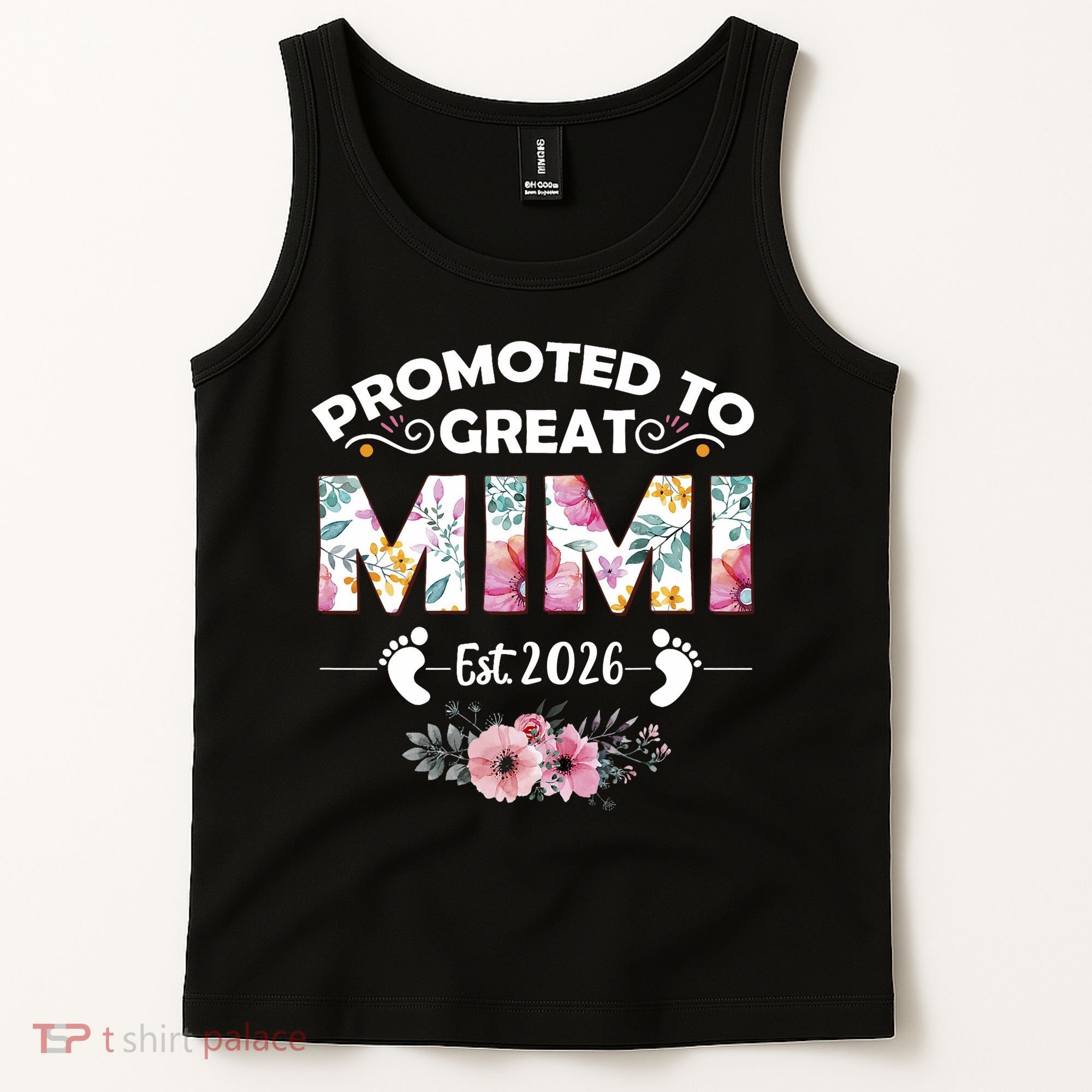 Cute Floral Promoted To Great Mimi Est 2026  Tank Top