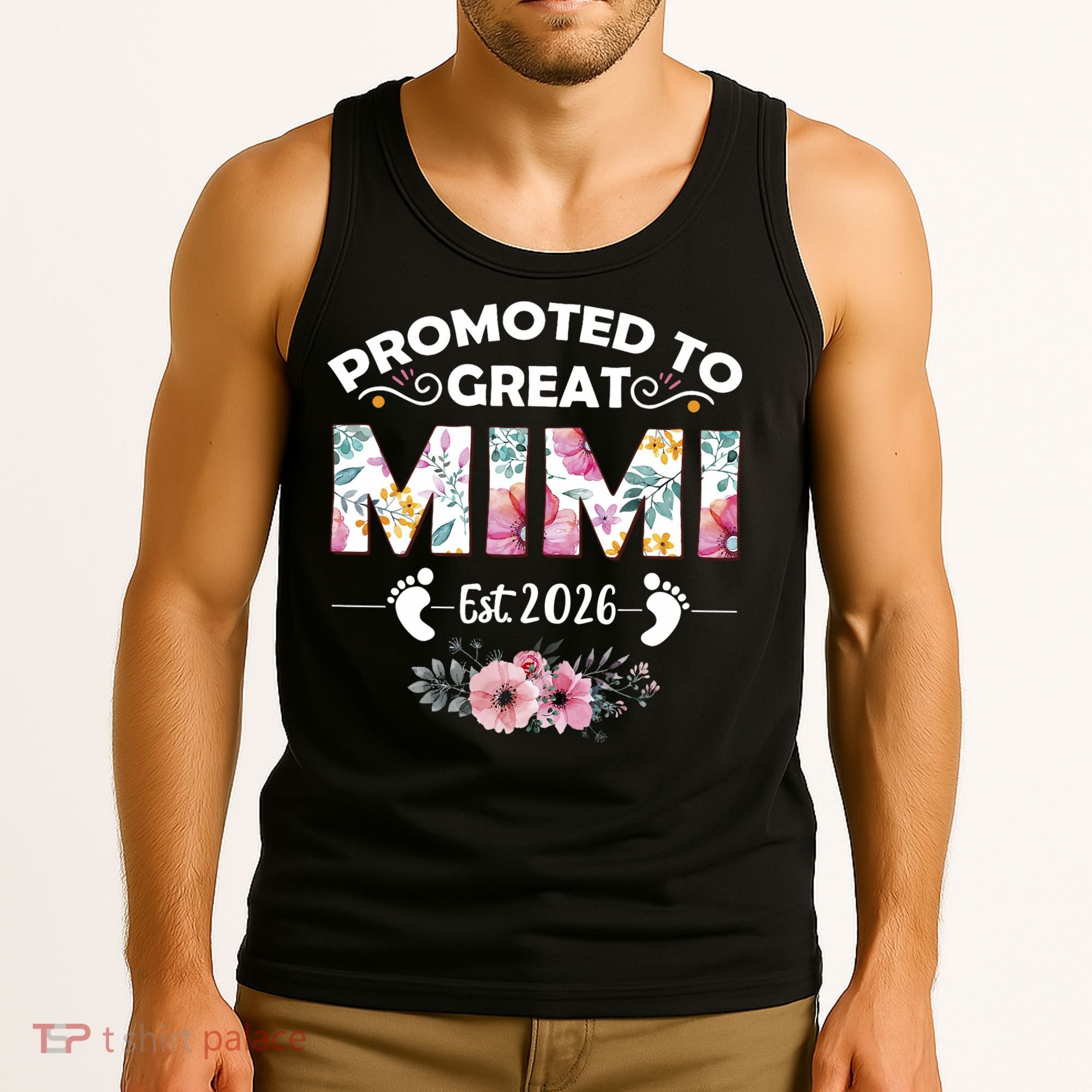 Cute Floral Promoted To Great Mimi Est 2026  Tank Top