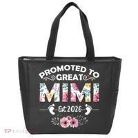 Cute Floral Promoted To Great Mimi Est 2026  Tote Bag thumb 0