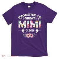 Cute Floral Promoted To Great Mimi Est 2026  T-Shirt thumb 0