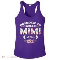 Cute Floral Promoted To Great Mimi Est 2026  Ladies PosiCharge Competitor Racerback Tank thumb 0