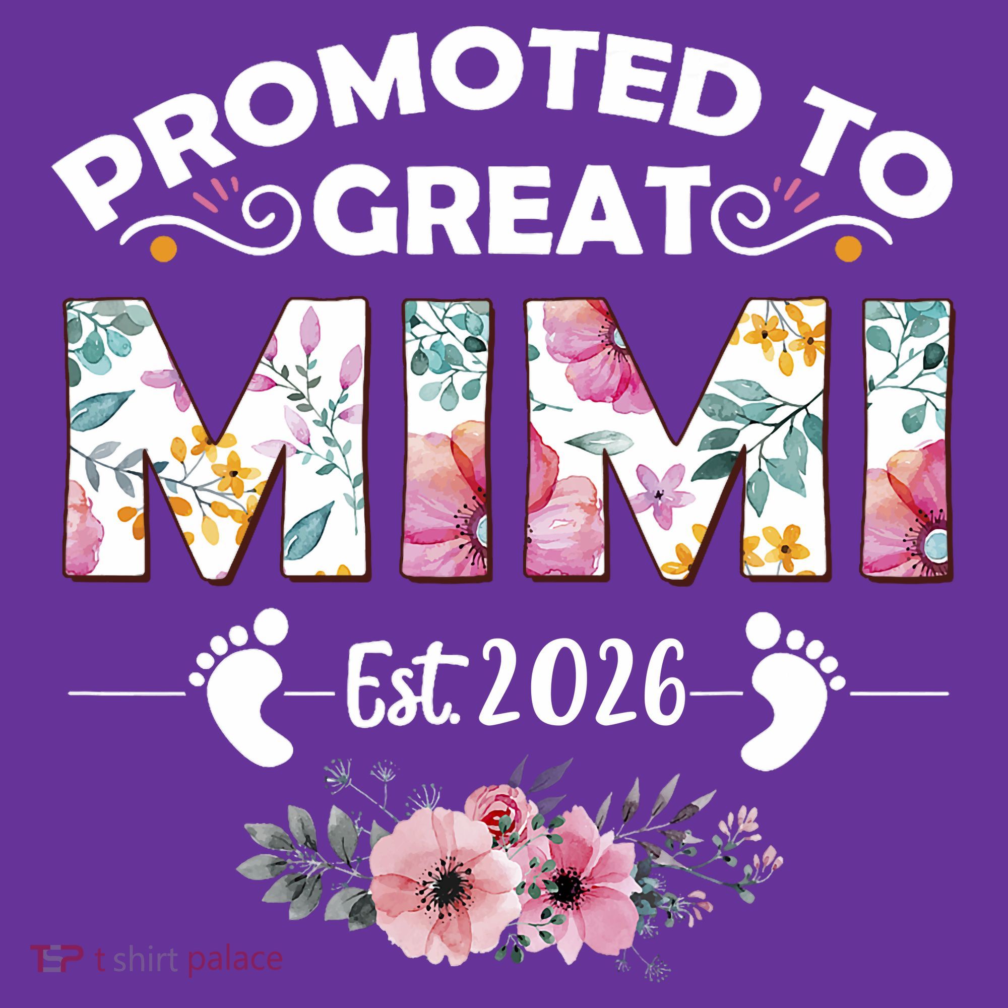 Cute Floral Promoted To Great Mimi Est 2026  Mousepad