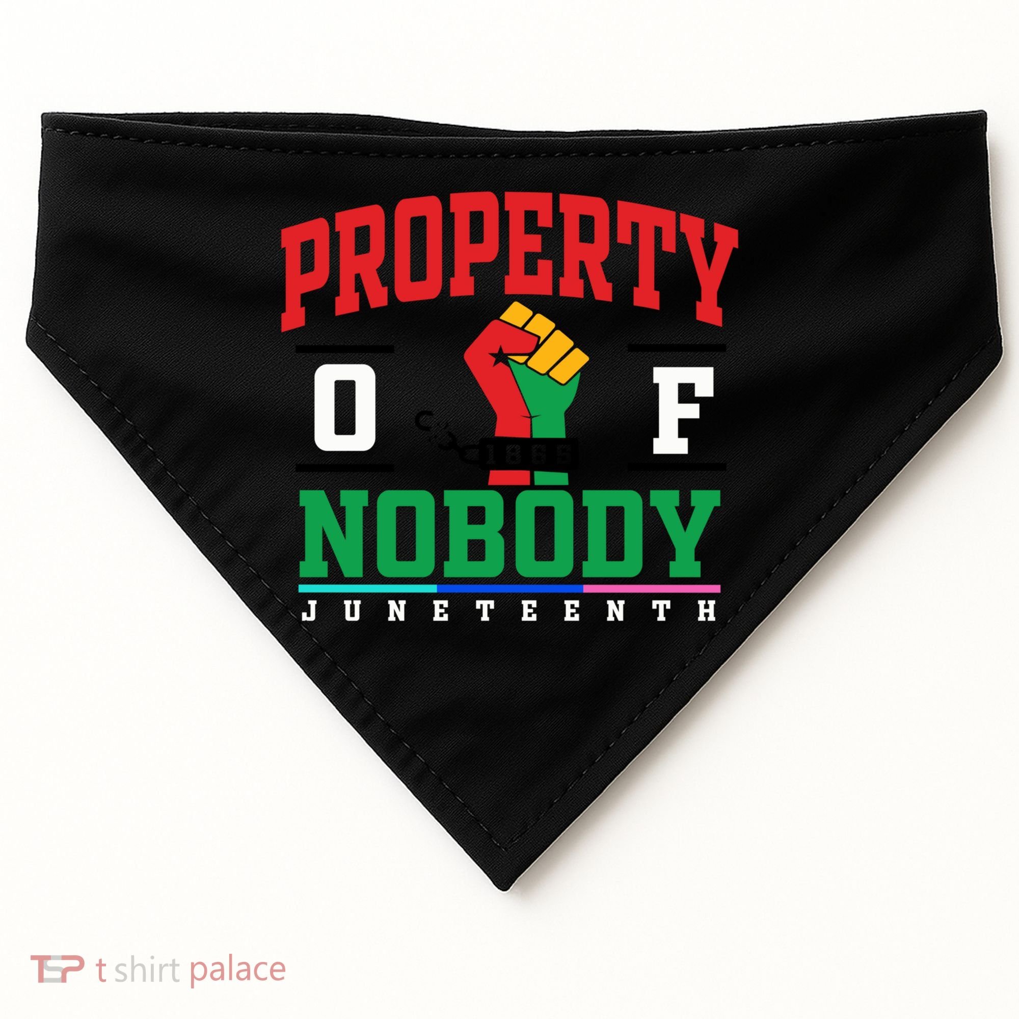 Classic Funny Property Of Nobody Freedom Melanin Junenth Gift USA-Made Doggie Bandana