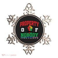 Classic Funny Property Of Nobody Freedom Melanin Junenth Gift Ornament thumb 0