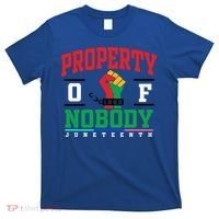 Classic Funny Property Of Nobody Freedom Melanin Junenth Gift T-Shirt thumb 0