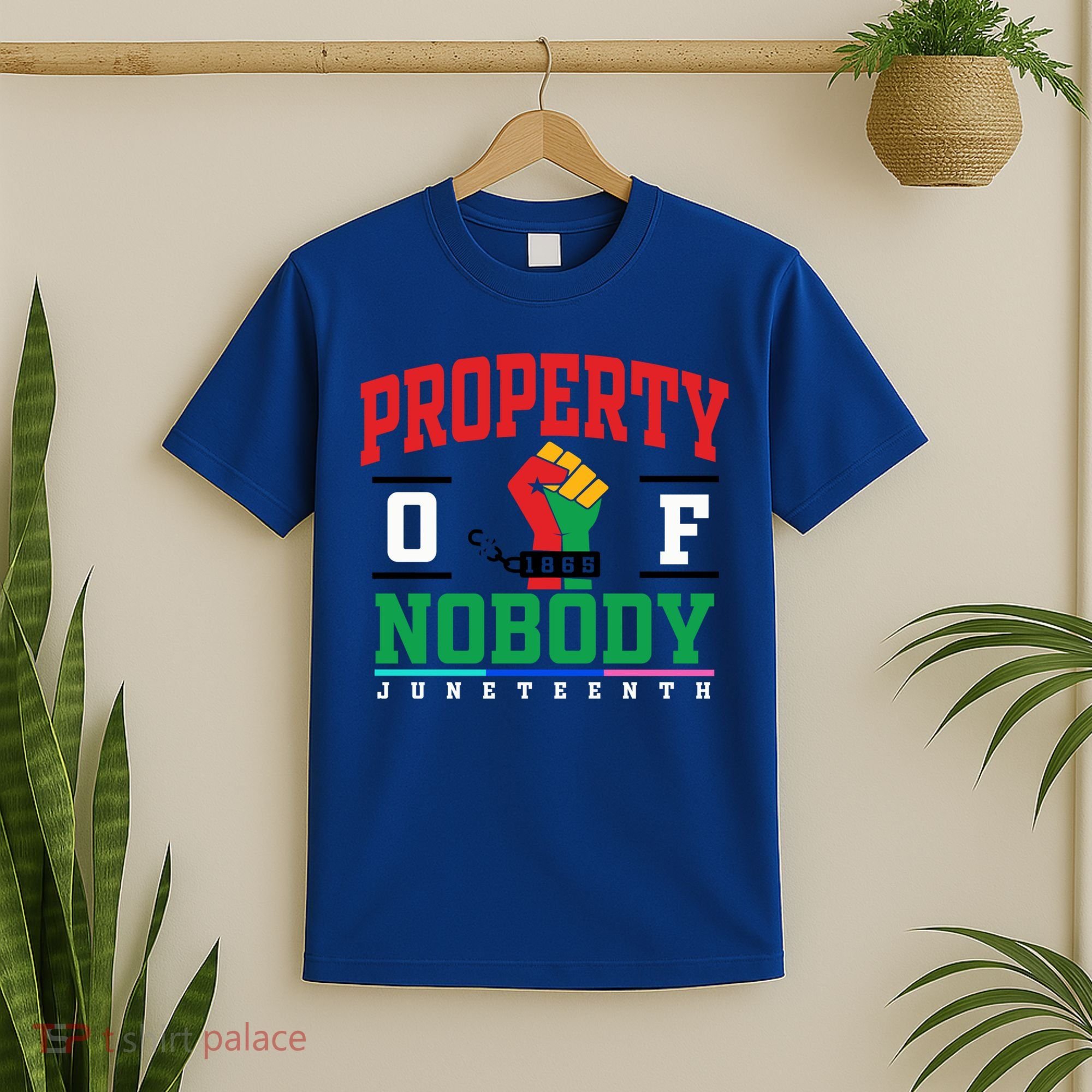 Classic Funny Property Of Nobody Freedom Melanin Junenth Gift T-Shirt
