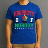 Classic Funny Property Of Nobody Freedom Melanin Junenth Gift T-Shirt thumb 3