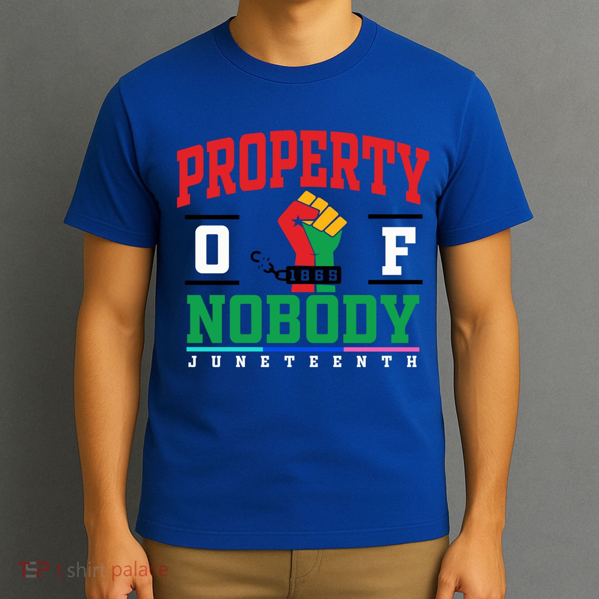 Classic Funny Property Of Nobody Freedom Melanin Junenth Gift T-Shirt