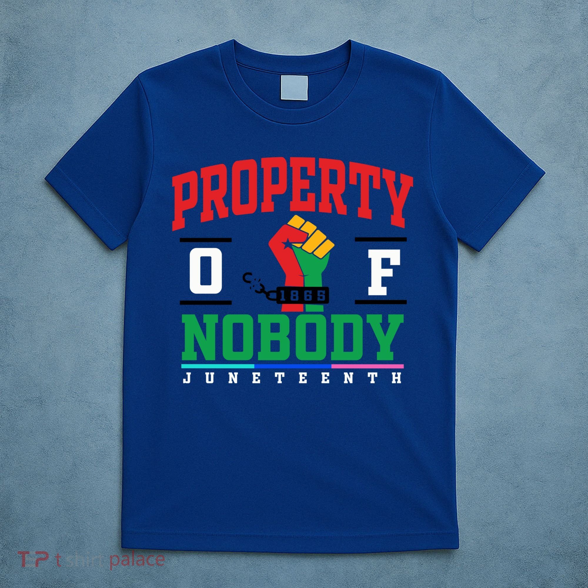 Classic Funny Property Of Nobody Freedom Melanin Junenth Gift T-Shirt