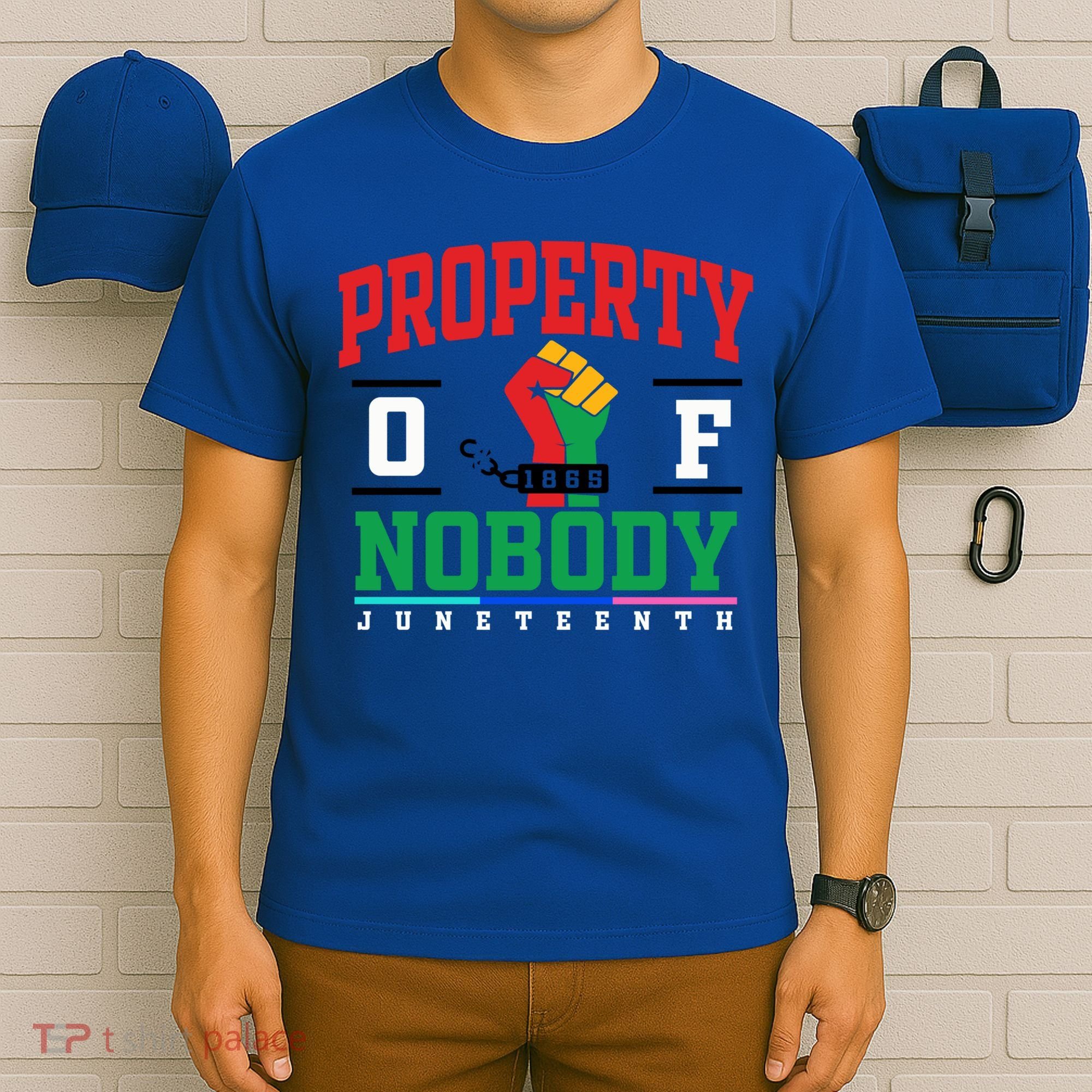Classic Funny Property Of Nobody Freedom Melanin Junenth Gift T-Shirt