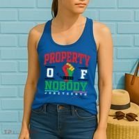 Classic Funny Property Of Nobody Freedom Melanin Junenth Gift Women's Tank Top thumb 2